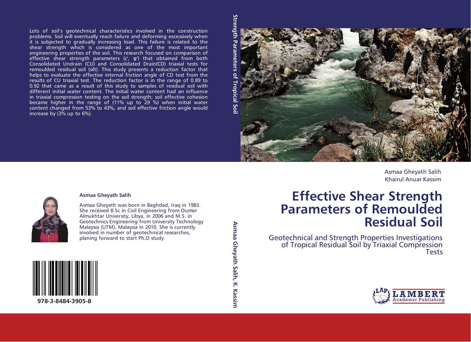 Cover: 9783848439058 | Effective Shear Strength Parameters of Remoulded Residual Soil | Buch