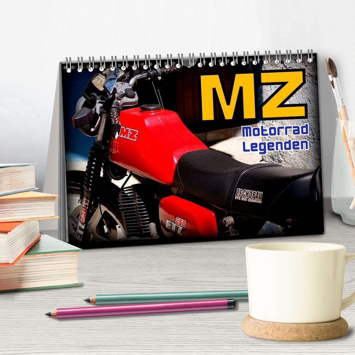 Bild: 9783435484119 | Motorrad-Legenden - MZ (Tischkalender 2025 DIN A5 quer), CALVENDO...