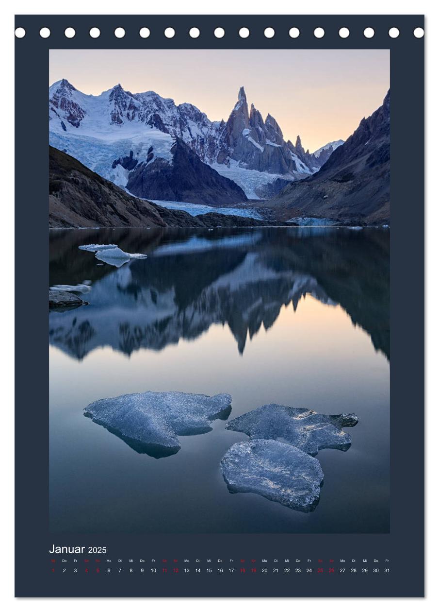 Bild: 9783435995882 | Patagonien: Sehnsuchtsziel am Ende der Welt (Tischkalender 2025 DIN...