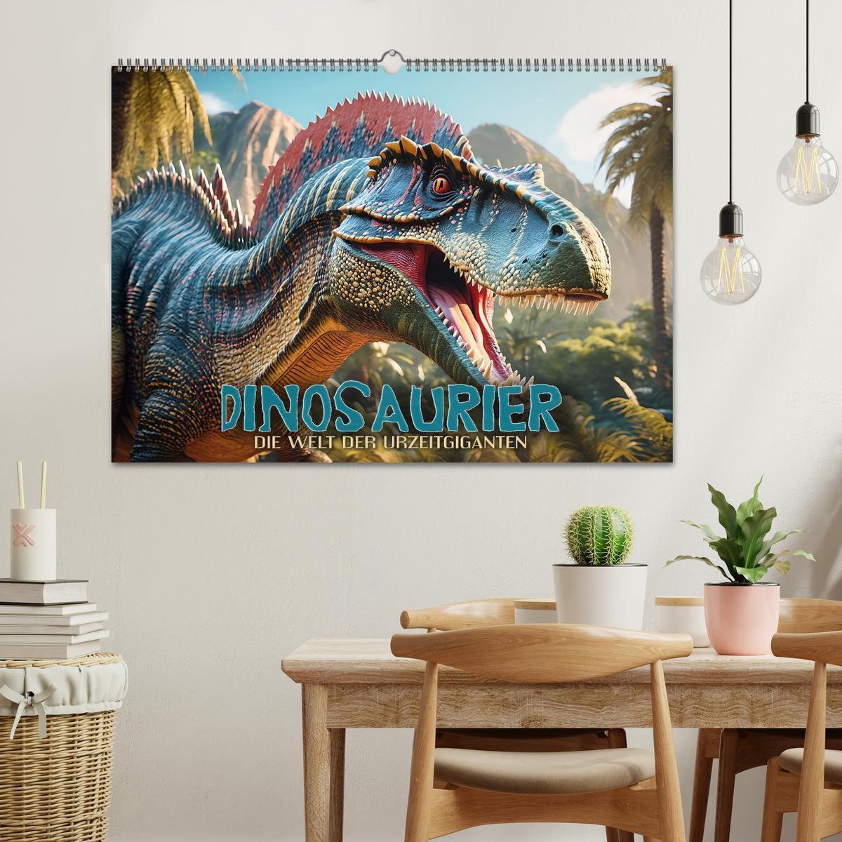 Bild: 9783383799013 | Dinosaurier - die Welt der Urzeitgiganten (Wandkalender 2025 DIN A2...