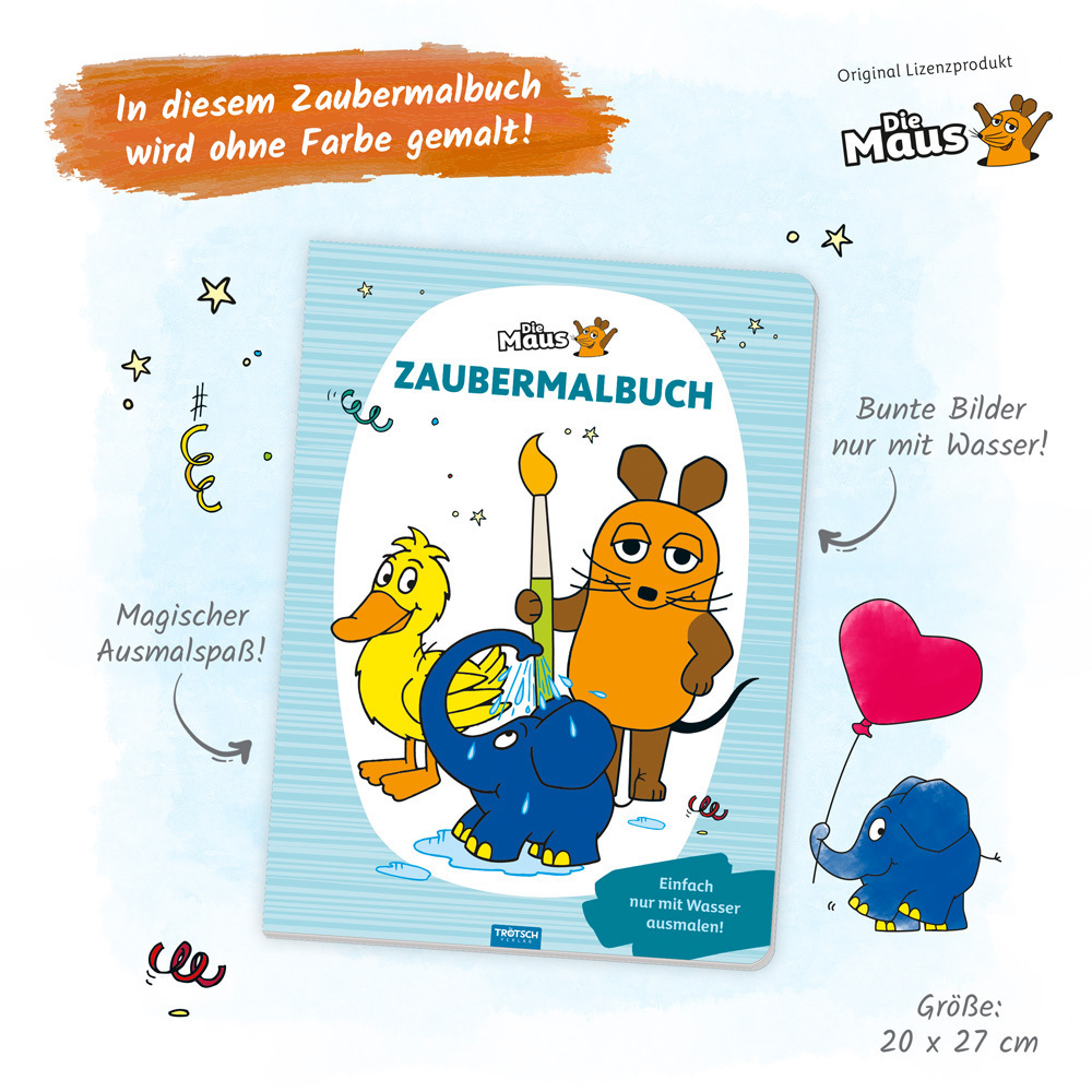 Bild: 9783988020666 | Trötsch Malbuch Die Maus Zaubermalbuch | Malbuch Ausmalbuch | Verlag