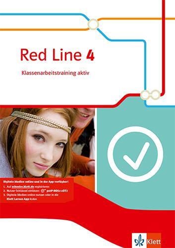 Cover: 9783125477940 | Red Line 4. Klassenarbeitstraining aktiv! 8. Schuljahr. Ausgabe 2014