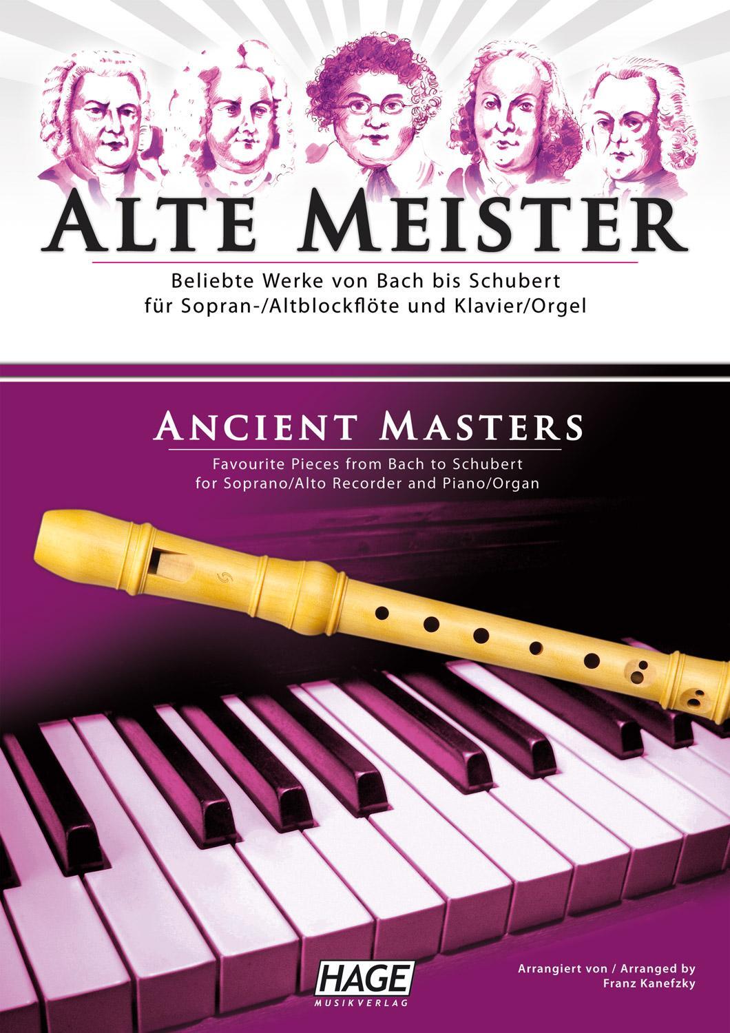 Alte Meister für Sopran-/Altblockflöte und Klavier/Orgel - Kanefzky, Franz