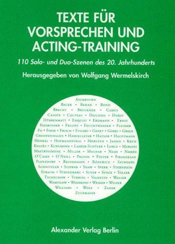 Cover: 9783895810763 | Texte für Vorsprechen und Acting-Training | Wolfgang Wermelskirch