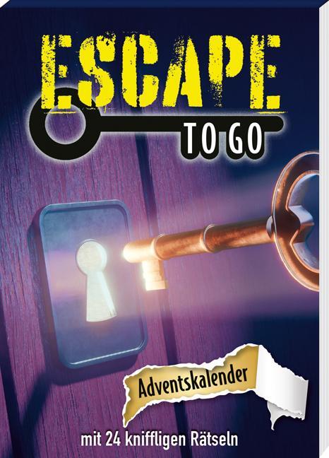 Cover: 9783780614087 | Escape to go | Adventskalender mit 24 kniffligen Rätseln | Schwarz