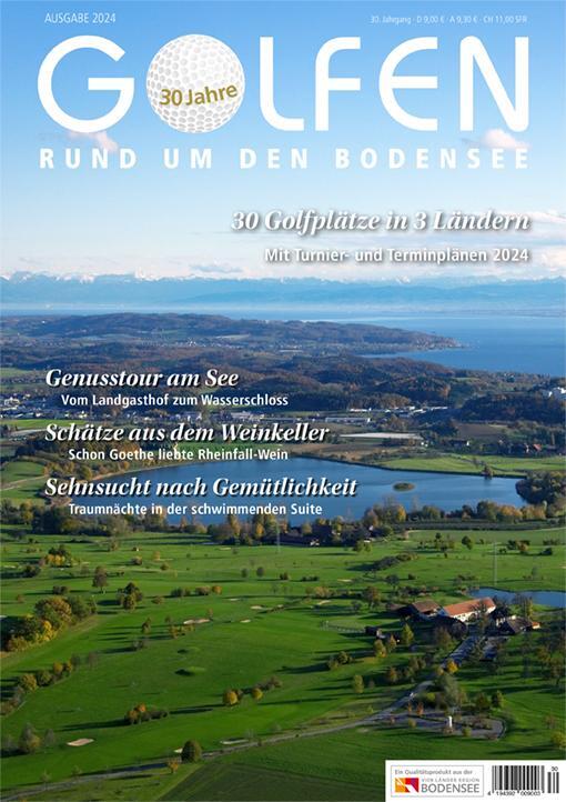 Cover: 9783797707918 | Golfen rund um den Bodensee 2024 | 30 Golfplätze in 3 Ländern | Herr