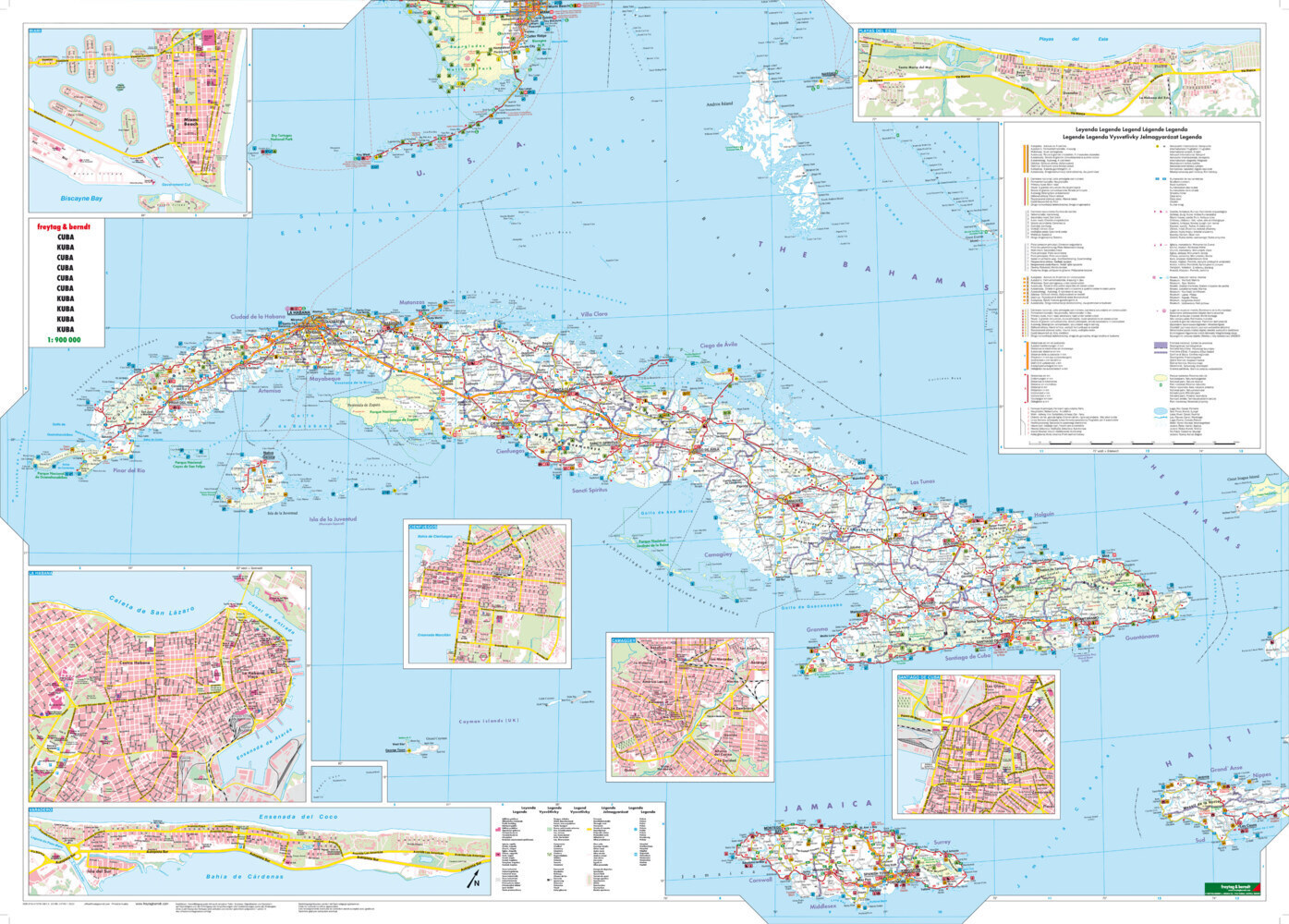 Bild: 9783707916614 | Freytag &amp; Berndt Autokarte Kuba 1:900.000. Cuba | (Land-)Karte | 2016