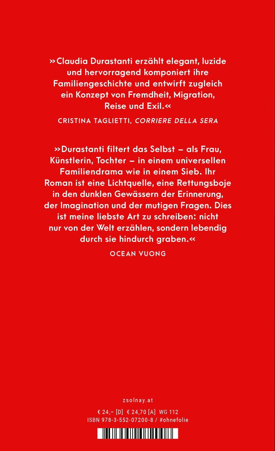 Bild: 9783552072008 | Die Fremde | Roman | Claudia Durastanti | Buch | 304 S. | Deutsch