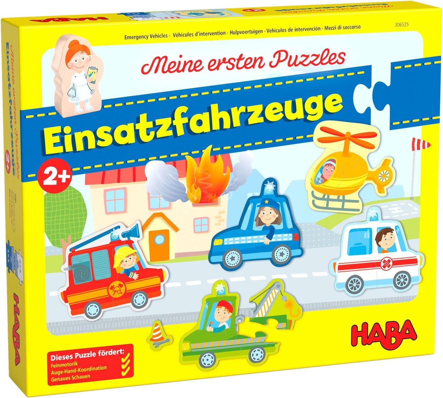 Cover: 4010168260037 | Meine ersten Puzzles - Einsatzfahrzeuge | Spiel | Deutsch | 2021