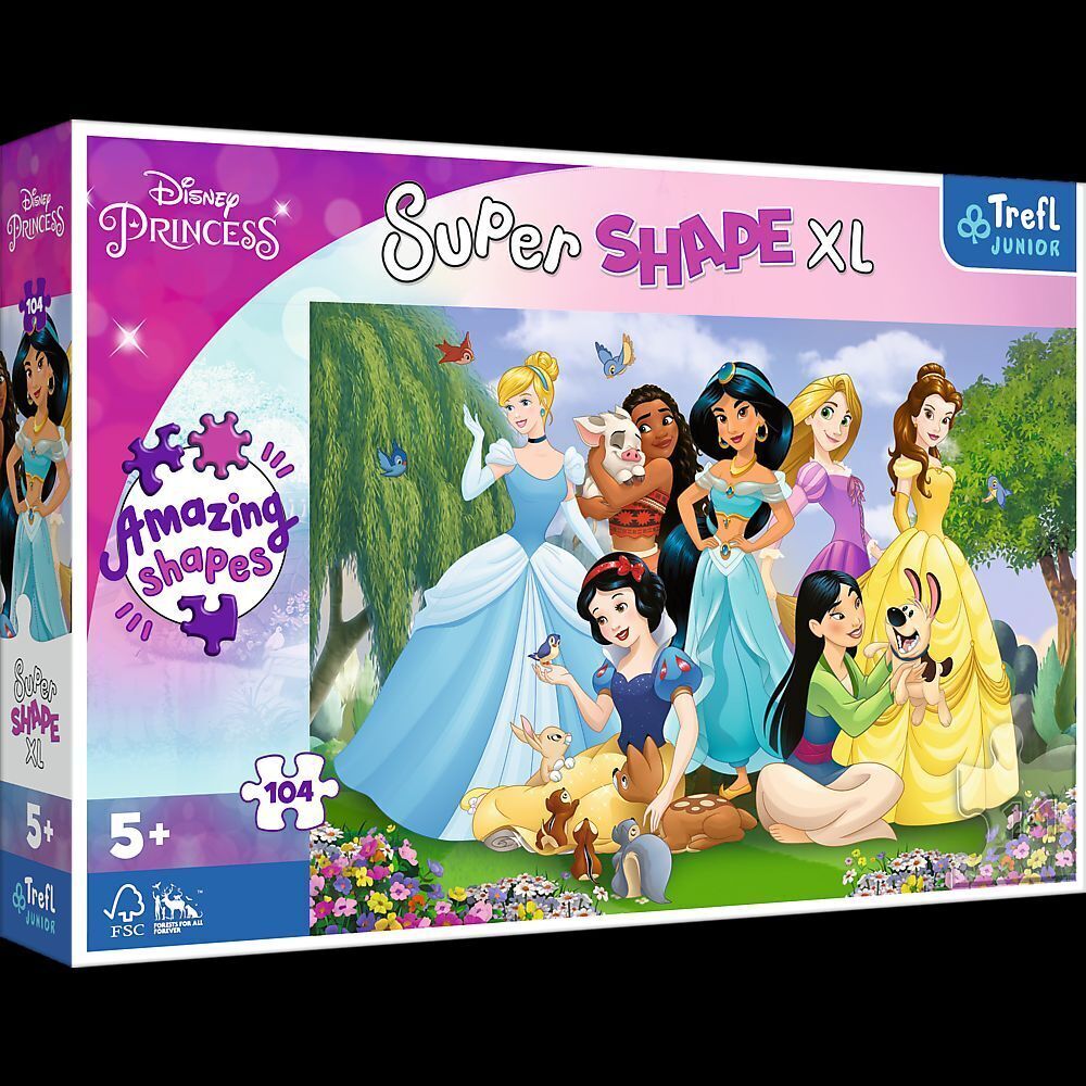 Bild: 5900511500196 | Junior Super Shape XL Puzzle 104 Teile - Disney Princess | Spiel