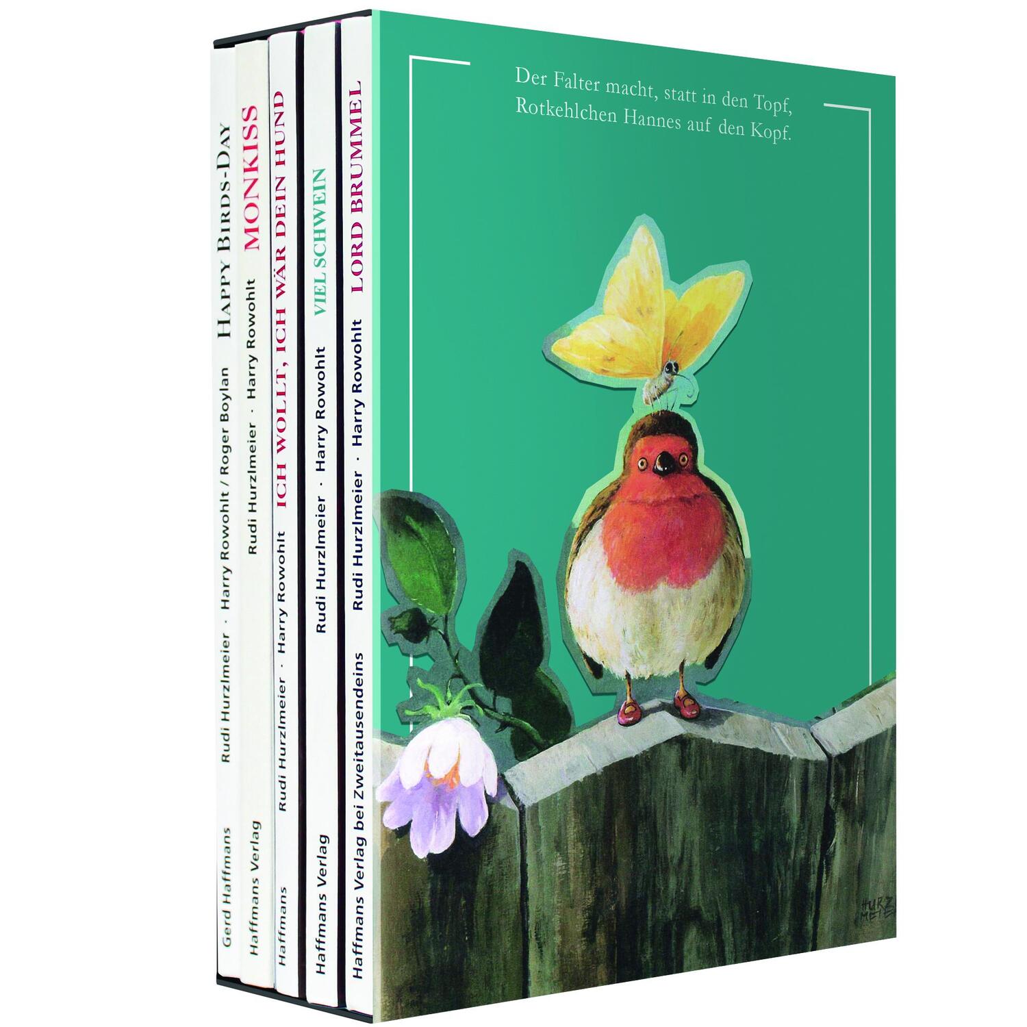 Cover: 9783960220237 | Lieblingstiere | 5 Bände im Schuber | Harry Rowohlt | Taschenbuch