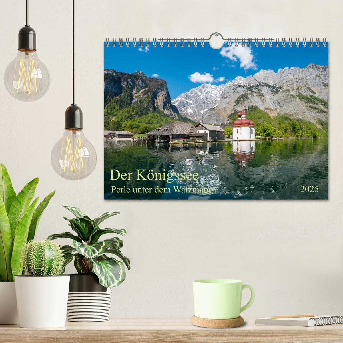 Bild: 9783435185429 | Der Königssee Perle unter dem Watzmann (Wandkalender 2025 DIN A4...