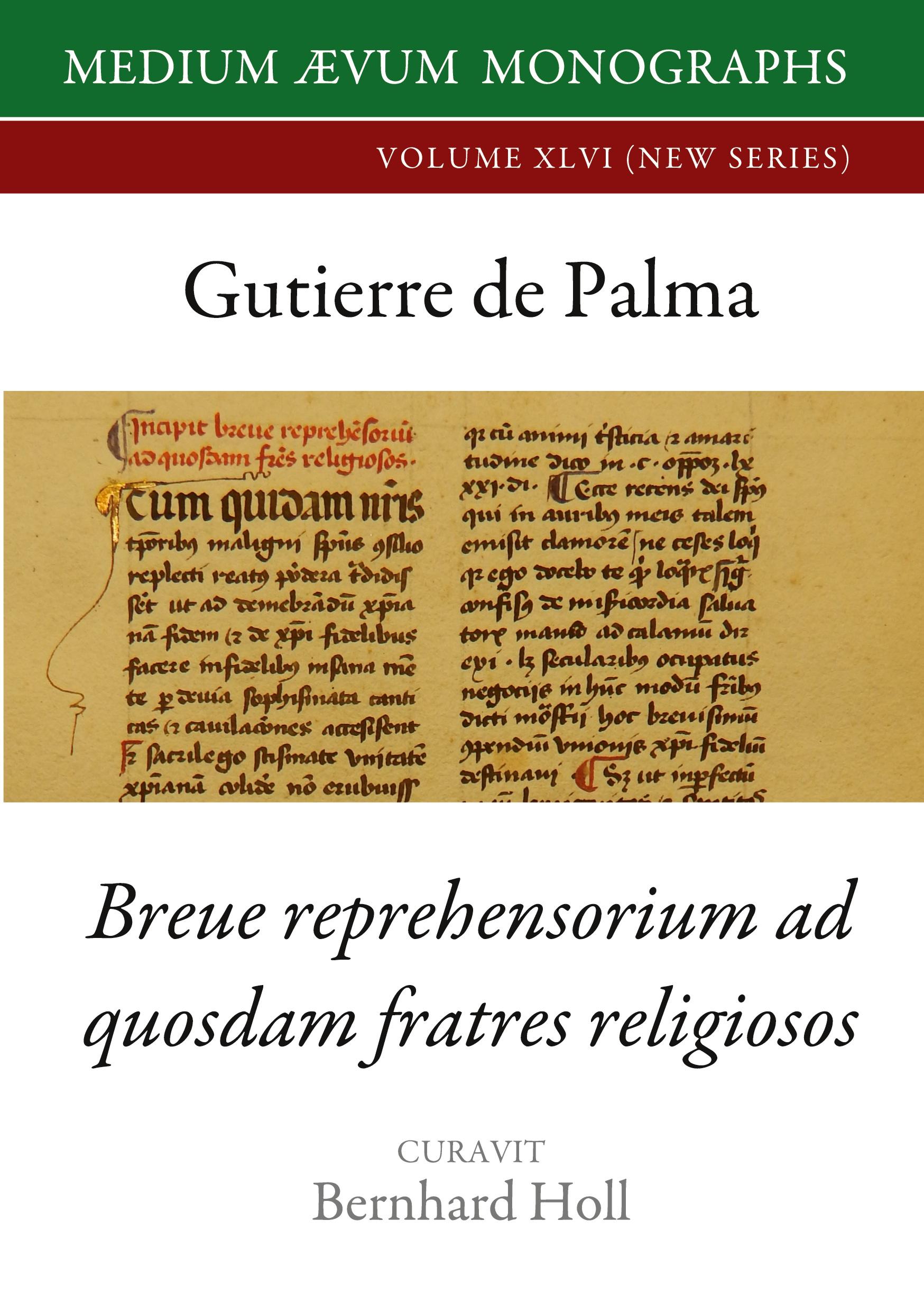 Cover: 9781911694212 | Gutierre De Palma | Breue Reprehensorium ad Quosdam Fratres Religiosos