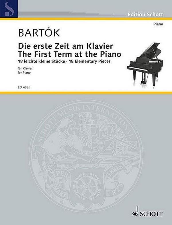 Cover: 9790001160858 | Erste Zeit Am Klavier | Béla Bartók | Buch | Schott Music