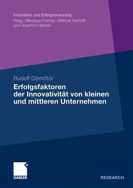 Cover: 9783834927385 | Erfolgsfaktoren der Innovativität von kleinen und mittleren...