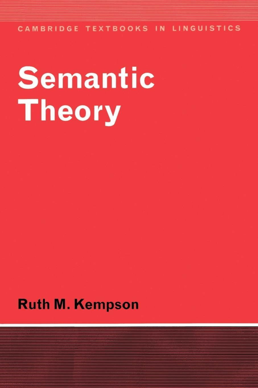 Cover: 9780521292092 | Semantic Theory | Ruth M. Kempson | Taschenbuch | Paperback | Englisch