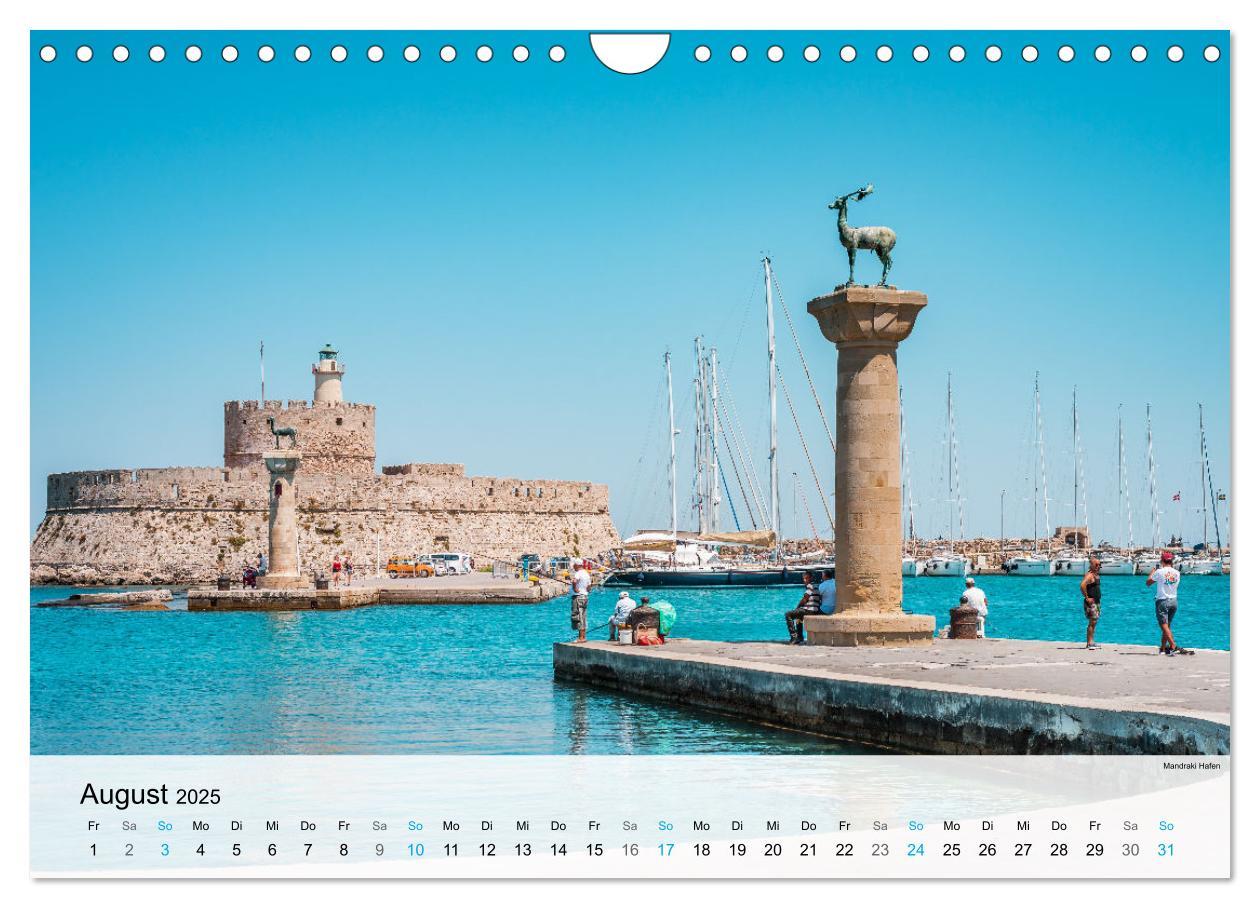 Bild: 9783383926563 | Rhodos - Die Highlights der Insel (Wandkalender 2025 DIN A4 quer),...