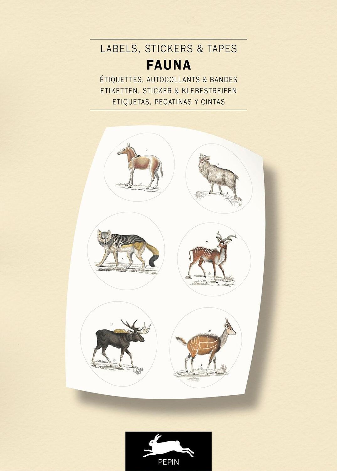 Cover: 9789460094279 | Fauna | Label and Sticker Book | Pepin Van Roojen | Taschenbuch | 2019