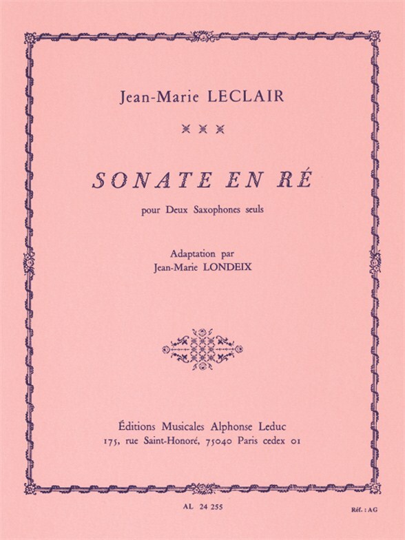 Cover: 9790046242557 | Sonate En Re | Leclair | Buch | Alphonse Leduc | EAN 9790046242557