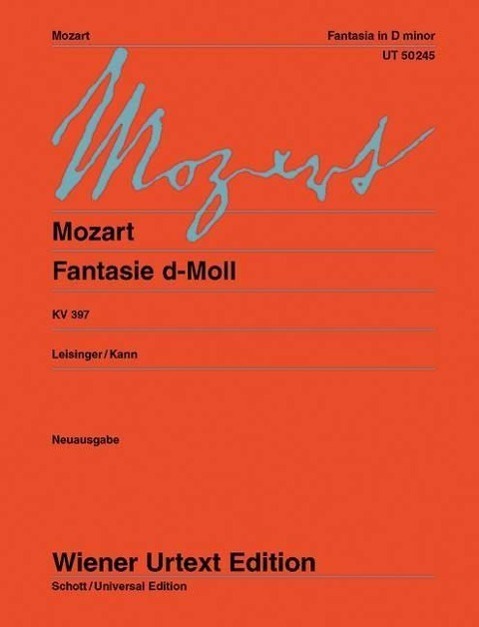 Cover: 9783850556170 | Fantasie d-Moll | Urtext. KV 397. Klavier. | Ulrich Leisinger | 2003
