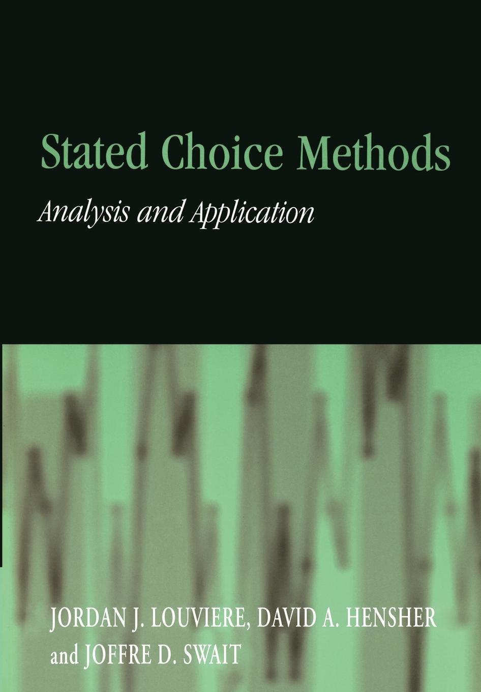 Cover: 9780521788304 | Stated Choice Methods | Analysis and Applications | Joffre D. Swait