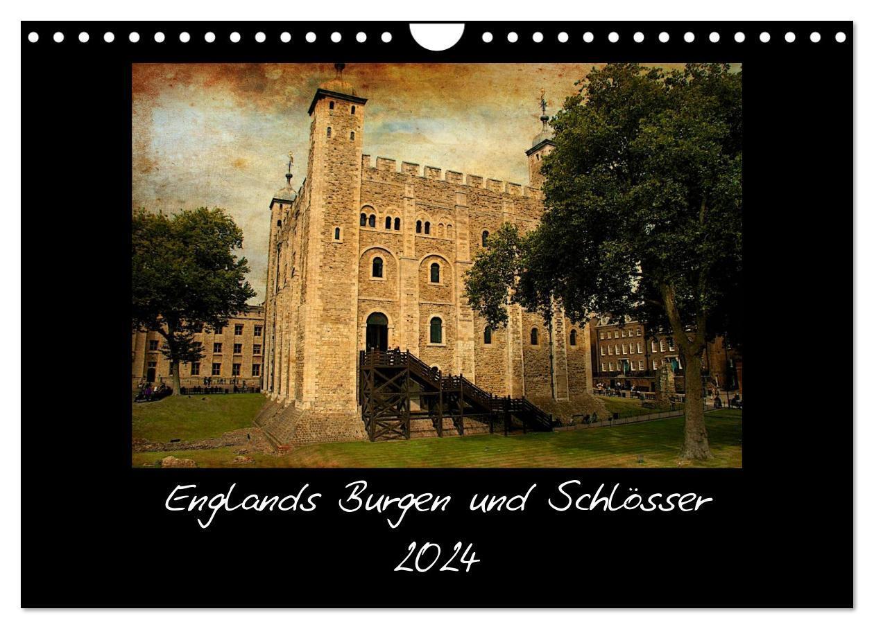 Cover: 9783383613654 | Englands Burgen und Schlösser 2024 (Wandkalender 2024 DIN A4 quer),...