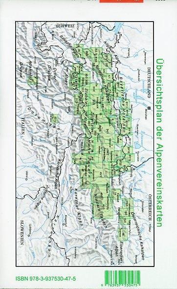 Bild: 9783937530475 | DAV Alpenvereinskarte 33 Tuxer Alpen 1 : 50 000 Wegmarkierung | 2009