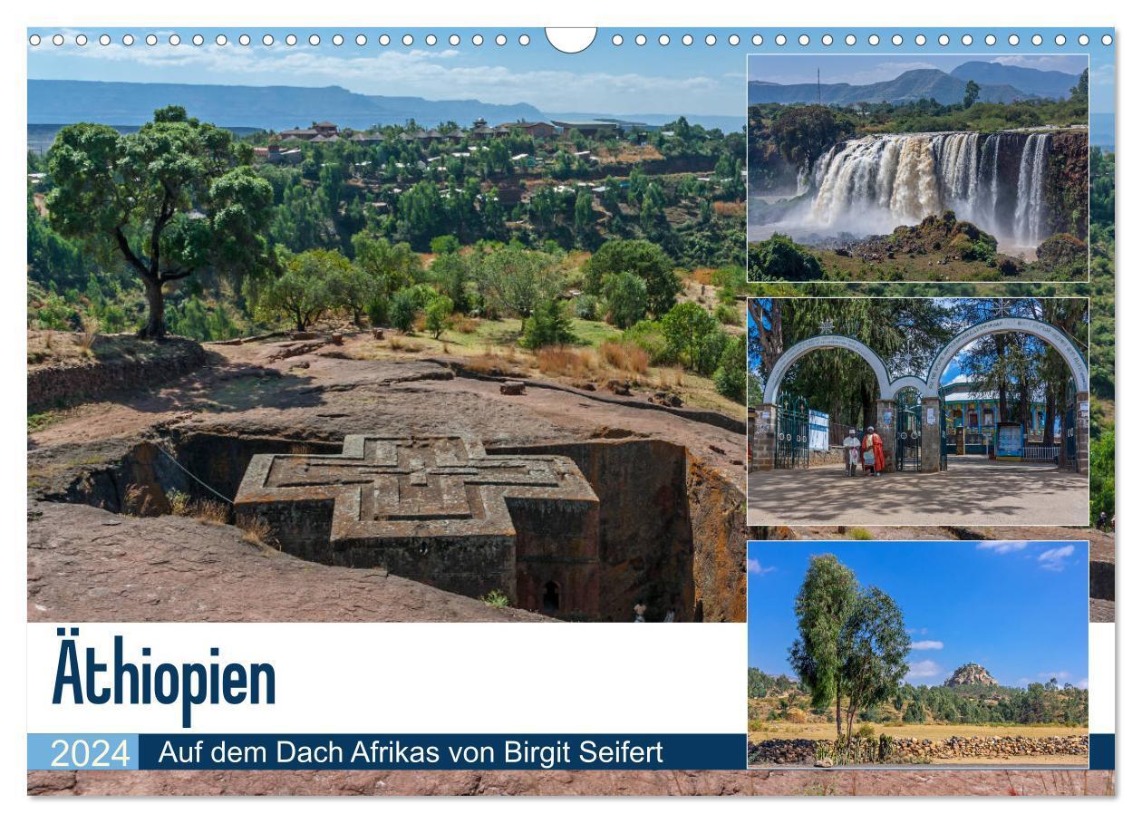 Cover: 9783383513565 | Äthiopien - Auf dem Dach Afrikas (Wandkalender 2024 DIN A3 quer),...