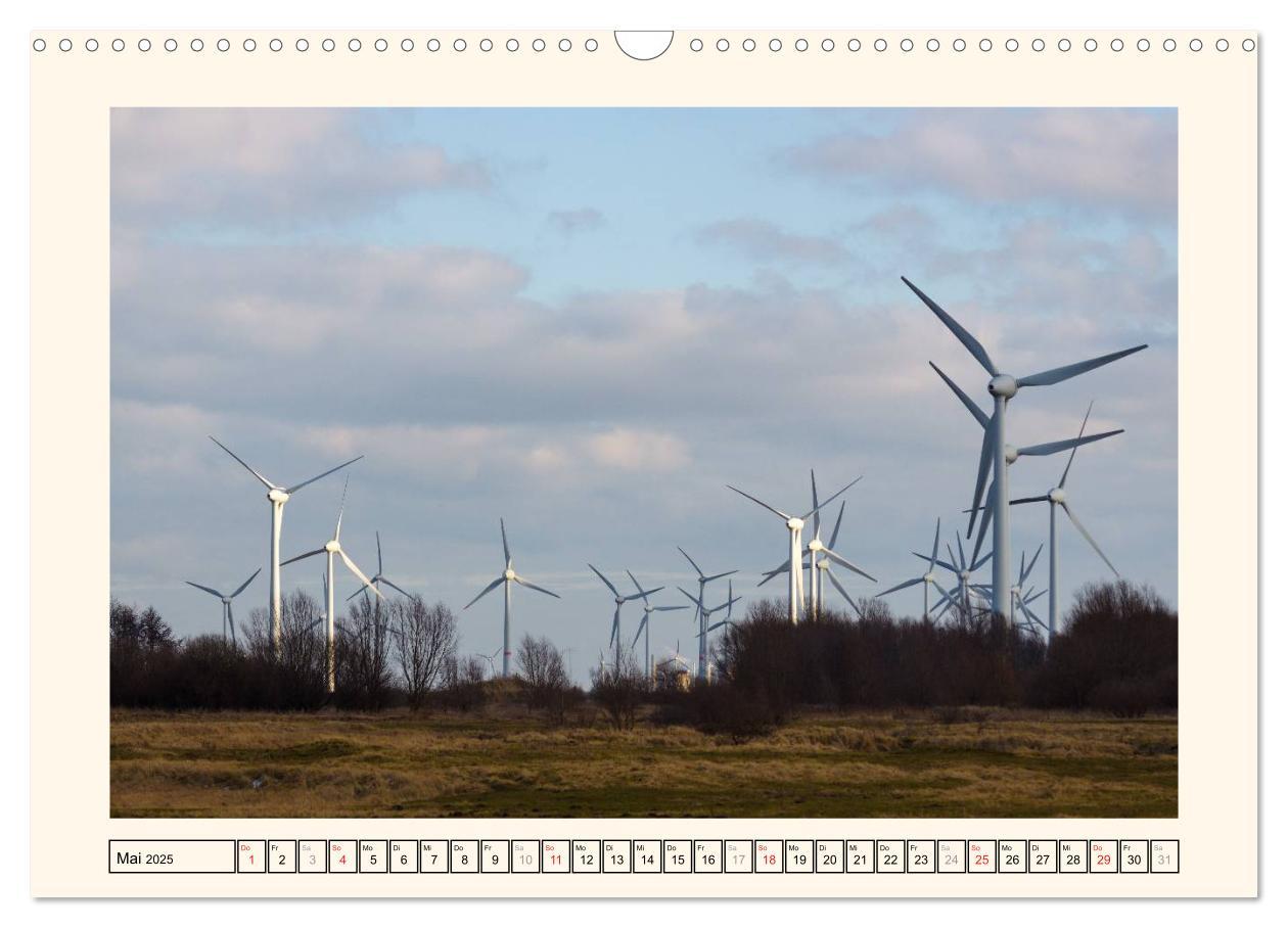 Bild: 9783435710652 | Windkraft in der Landschaft Ostfrieslands (Wandkalender 2025 DIN A3...