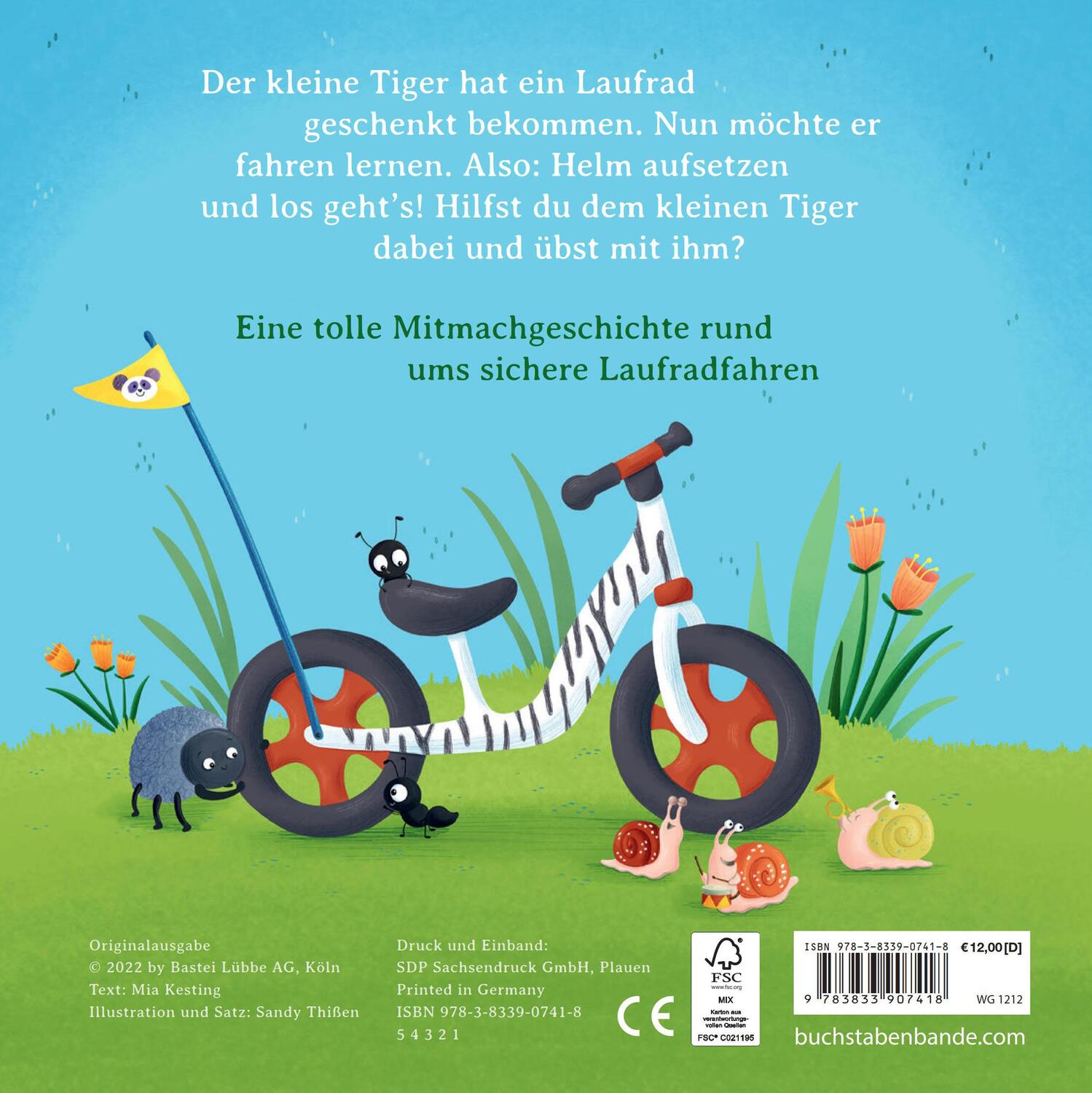 Bild: 9783833907418 | Der kleine Tiger fährt Laufrad | Band 2 | Mia Kesting | Buch | 26 S.