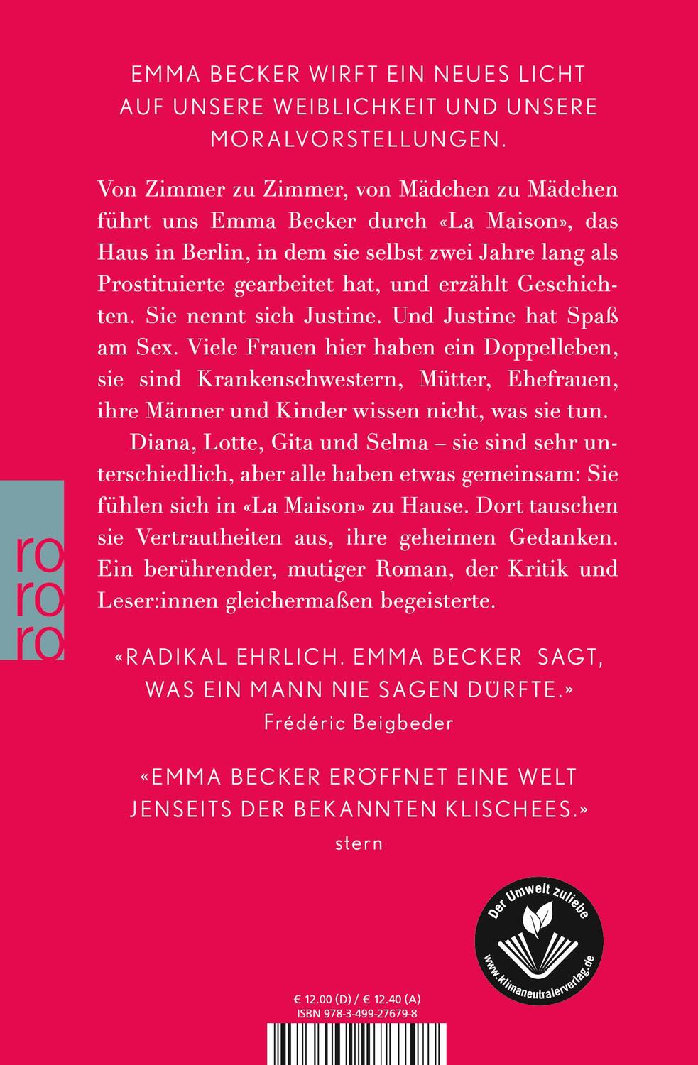 Rückseite: 9783499276798 | La Maison | Emma Becker | Taschenbuch | Deutsch | 2021