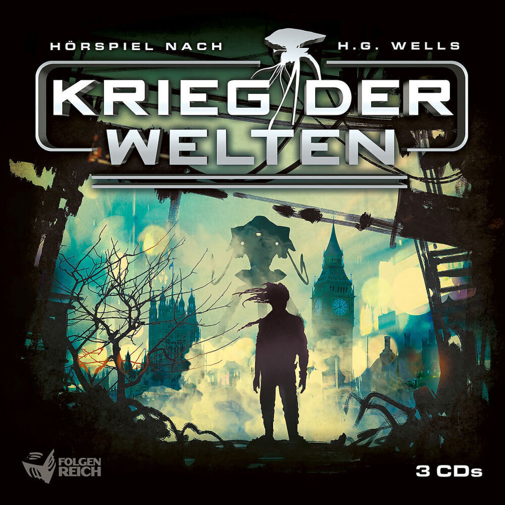 Cover: 602438985562 | Krieg der Welten | 3-CD Hörspielbox | H. G. Wells (u. a.) | Audio-CD
