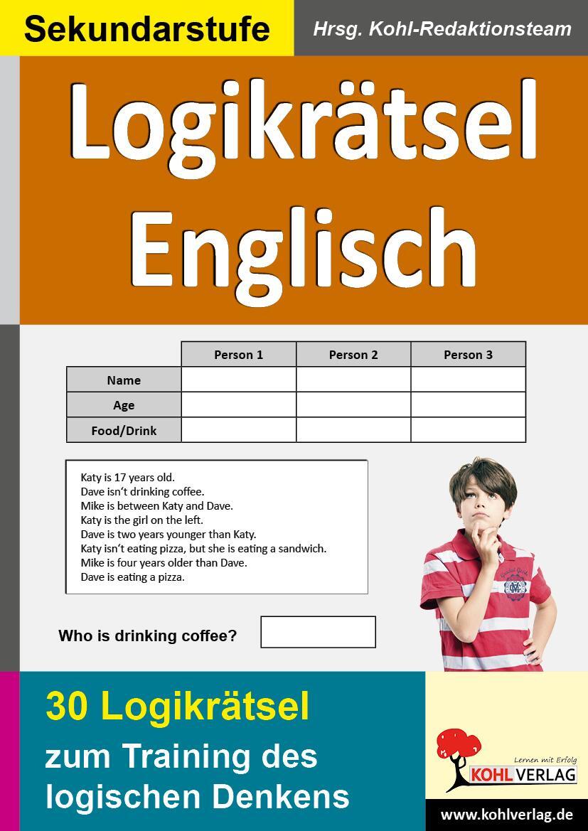Cover: 9783866323117 | Logikrätsel Englisch Pfiffige Logicals zum Training des logischen...