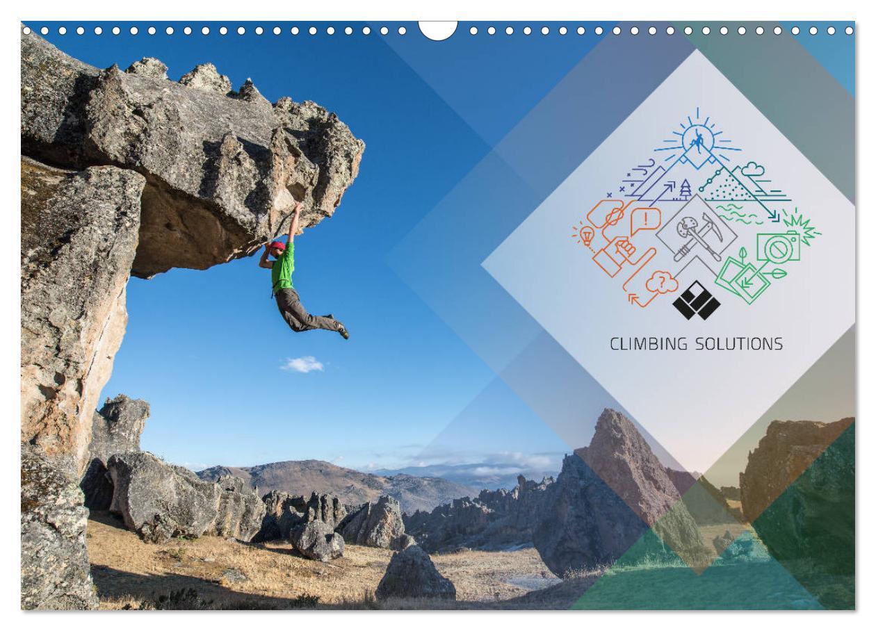 Cover: 9783675473720 | Climbing Solutions - Bergsport weltweit (Wandkalender 2024 DIN A3...