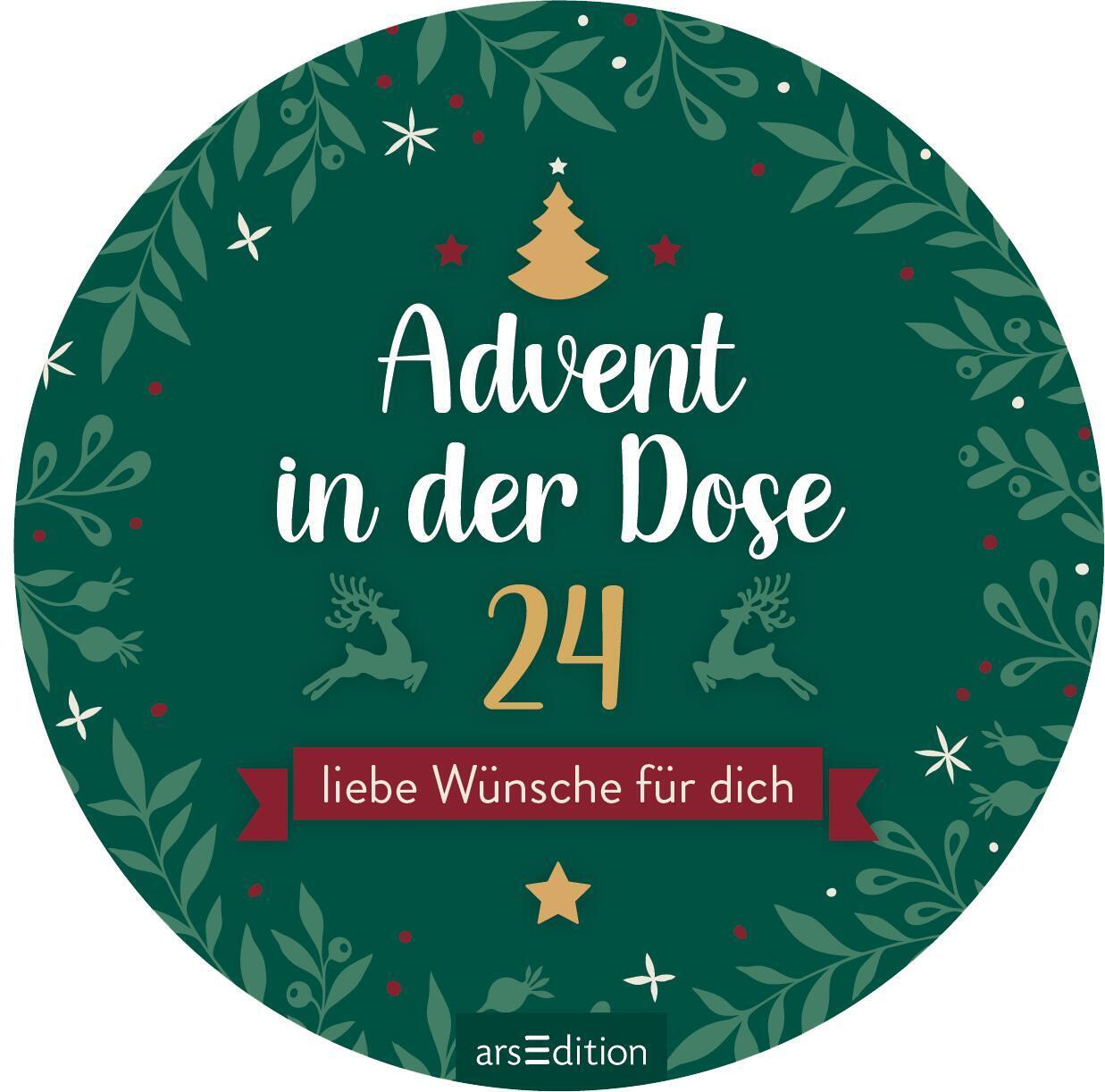 Bild: 9783845854144 | Advent in der Dose. 24 liebe Wünsche für dich | Taschenbuch | 24 S.