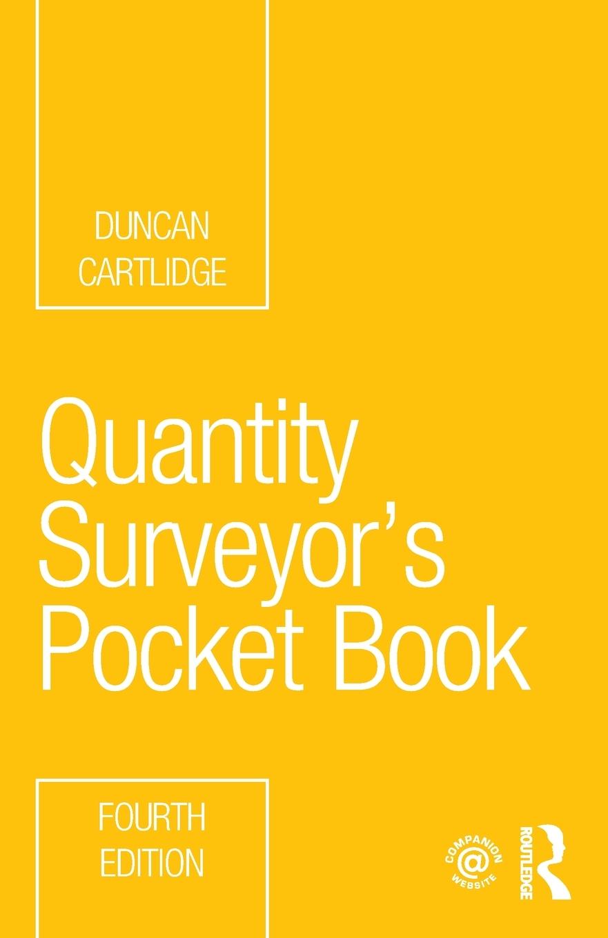 Cover: 9781032061443 | Quantity Surveyor's Pocket Book | Duncan Cartlidge | Taschenbuch