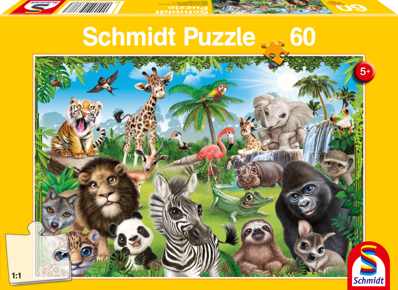 Cover: 4001504563783 | Animal Club, Wildtiere (Puzzle) | Spiel | In Spielebox | 56378 | 2021