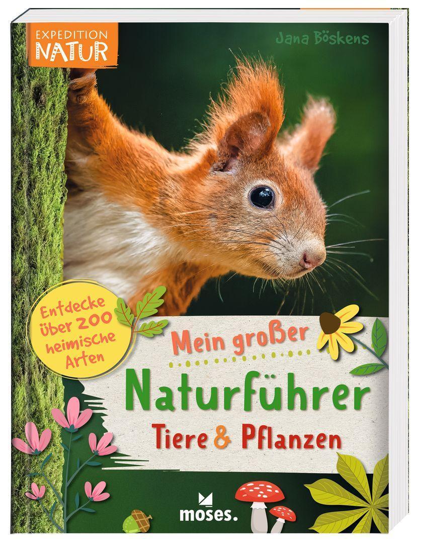 Cover: 9783964551931 | Mein großer Naturführer Tiere & Pflanzen | Jana Böskens | Taschenbuch