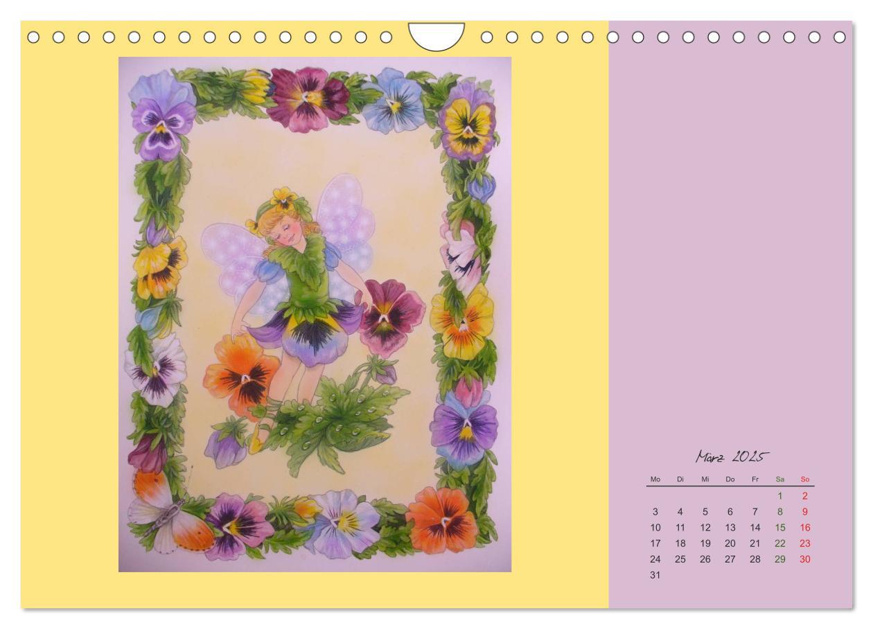 Bild: 9783435550296 | Blumen Elfen (Wandkalender 2025 DIN A4 quer), CALVENDO Monatskalender