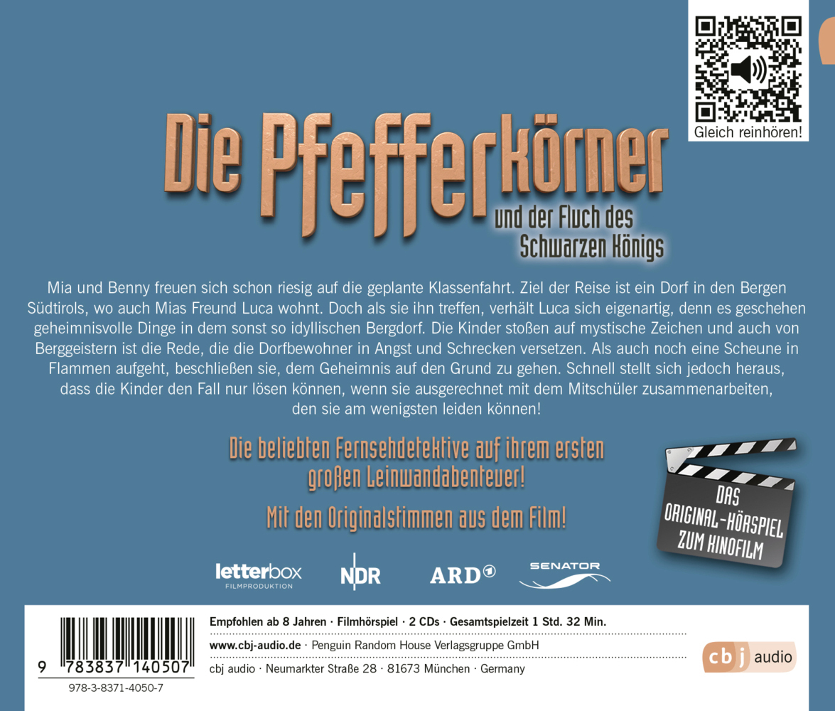 Bild: 9783837140507 | Die Pfefferkörner und der Fluch des schwarzen Königs, 2 Audio-CDs | CD