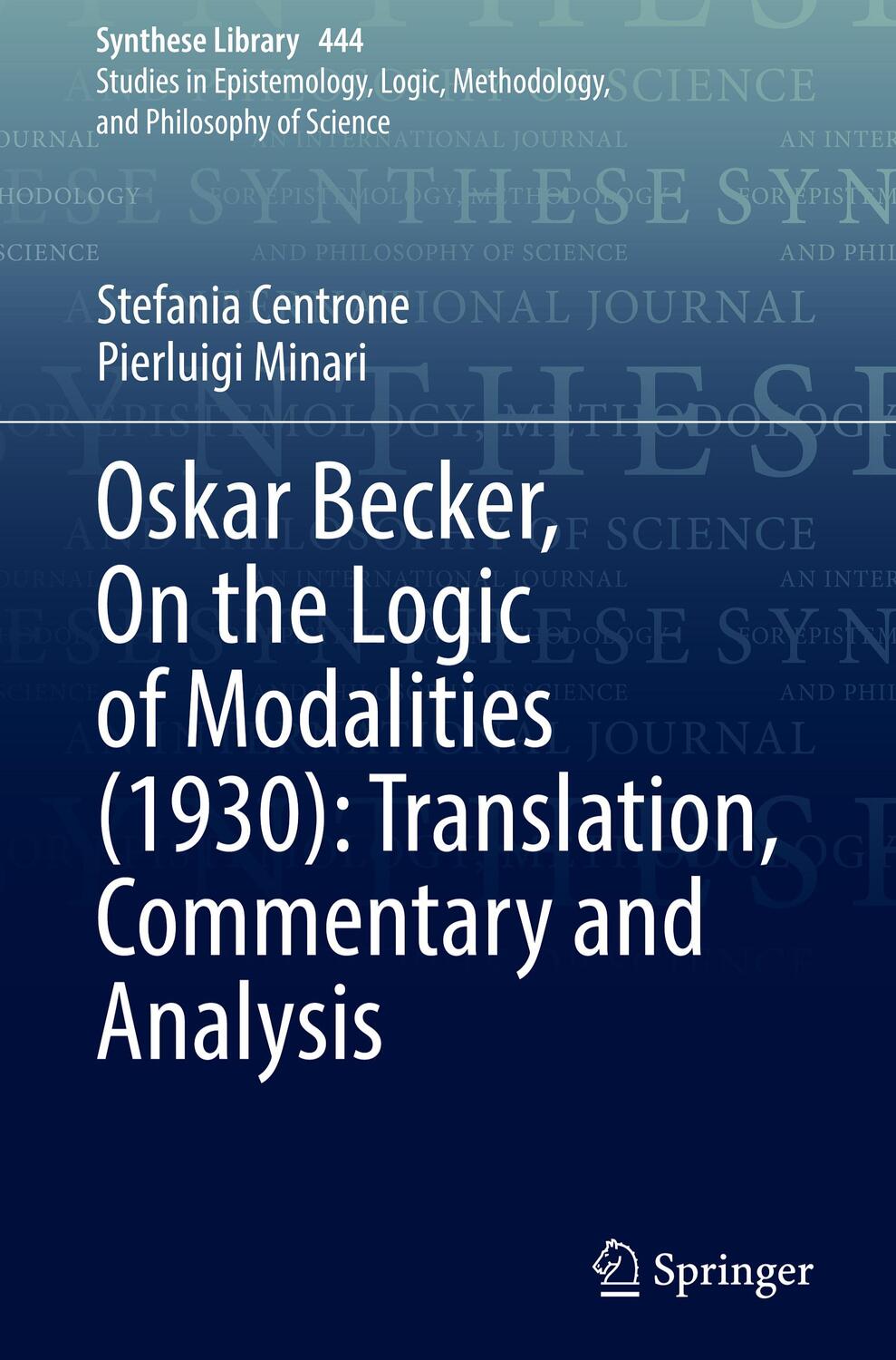 Cover: 9783030875473 | Oskar Becker, On the Logic of Modalities (1930): Translation,...