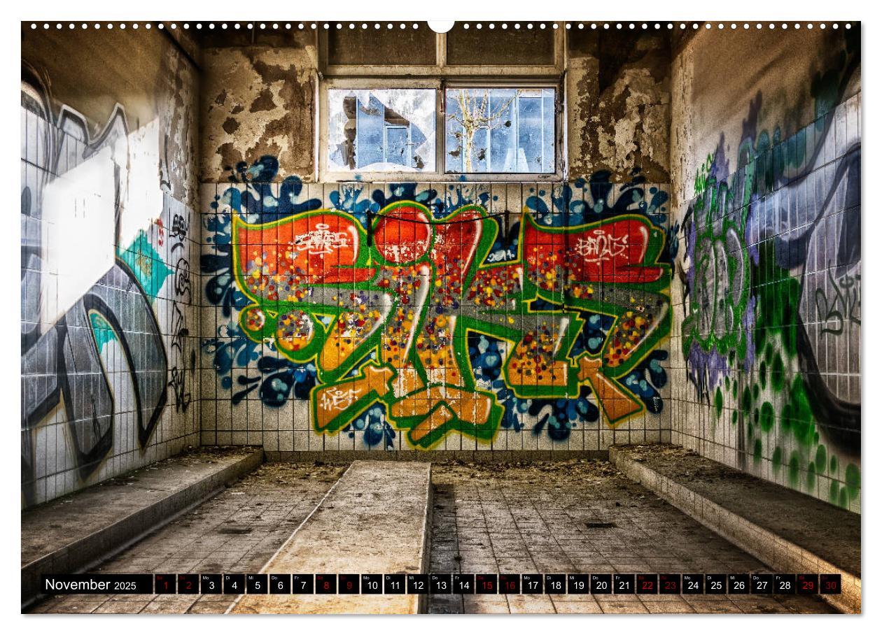 Bild: 9783435309924 | Lost Places Graffiti (Wandkalender 2025 DIN A2 quer), CALVENDO...