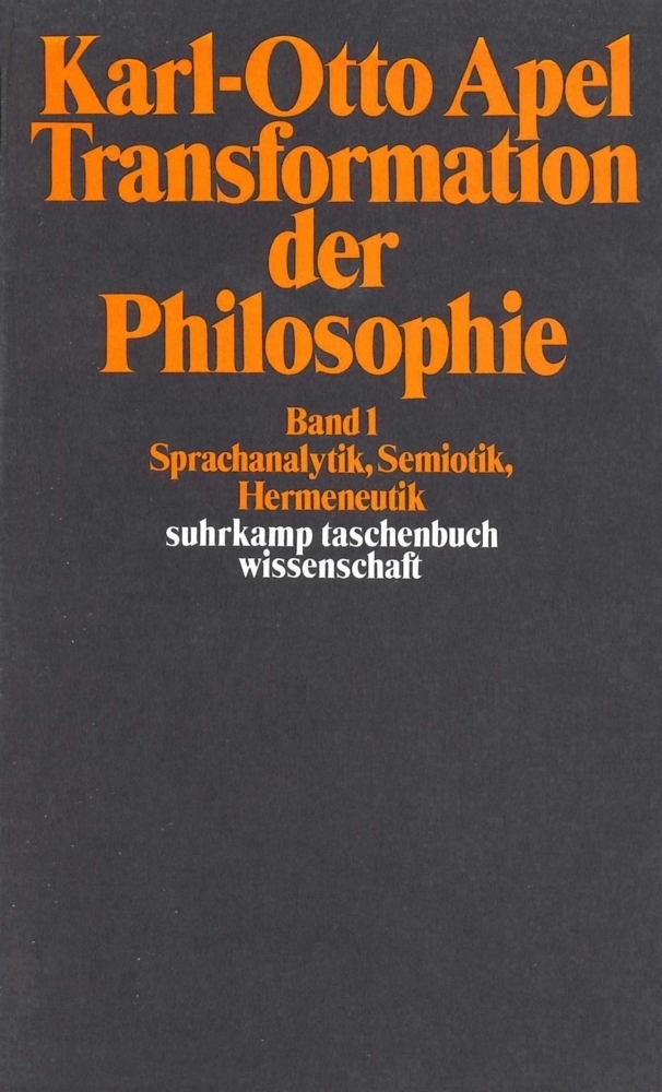 Cover: 9783518277645 | Transformation der Philosophie. Bd.1 | Karl-Otto Apel | Taschenbuch