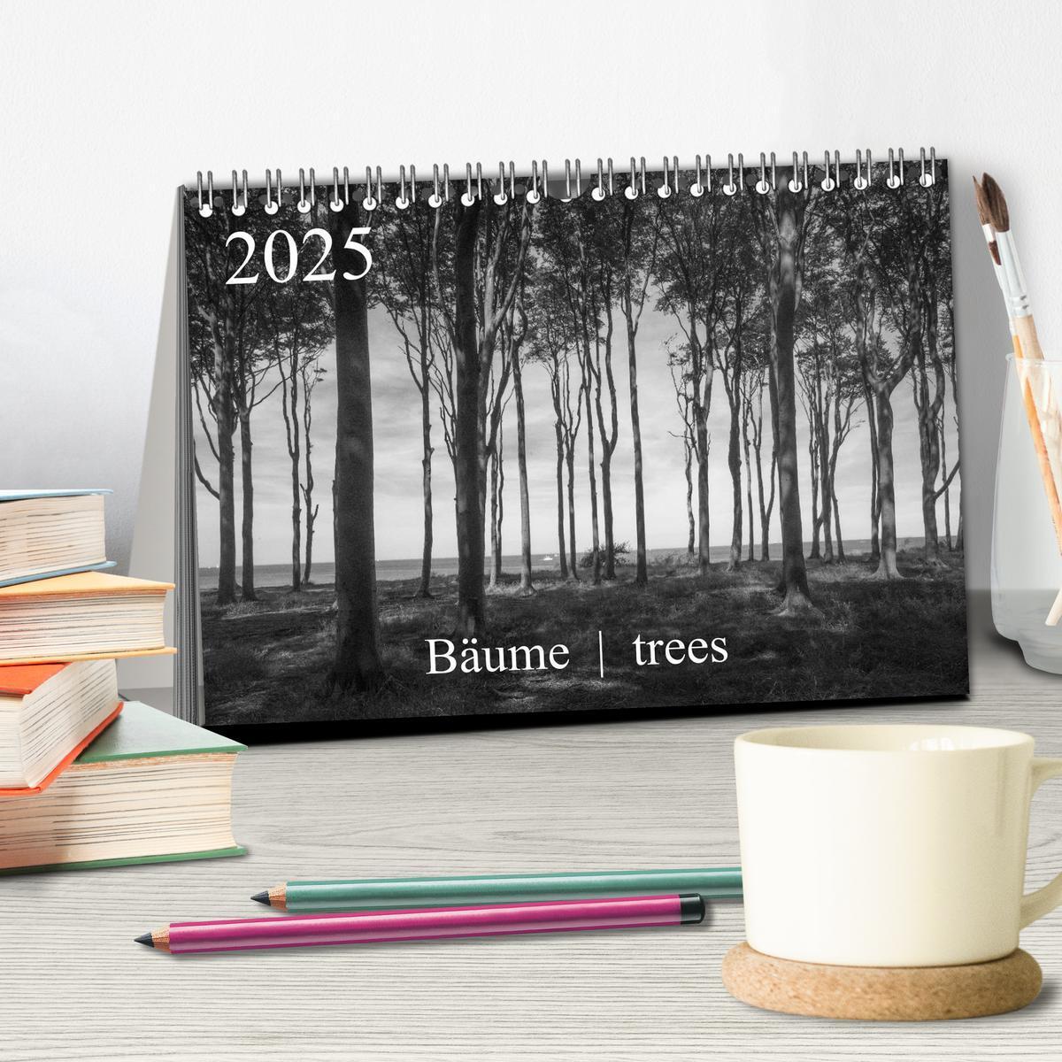 Bild: 9783435776924 | Bäume trees 2025 (Tischkalender 2025 DIN A5 quer), CALVENDO...