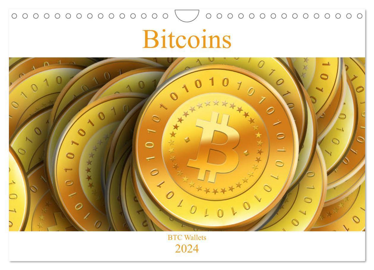 Cover: 9783383101274 | Bitcoins (Wandkalender 2024 DIN A4 quer), CALVENDO Monatskalender