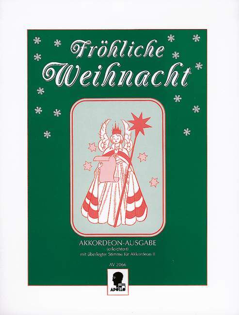 Cover: 9790203908906 | Fröhliche Weihnacht für Akkordeon (leicht, mit 2. Stimme) | Curt Mahr