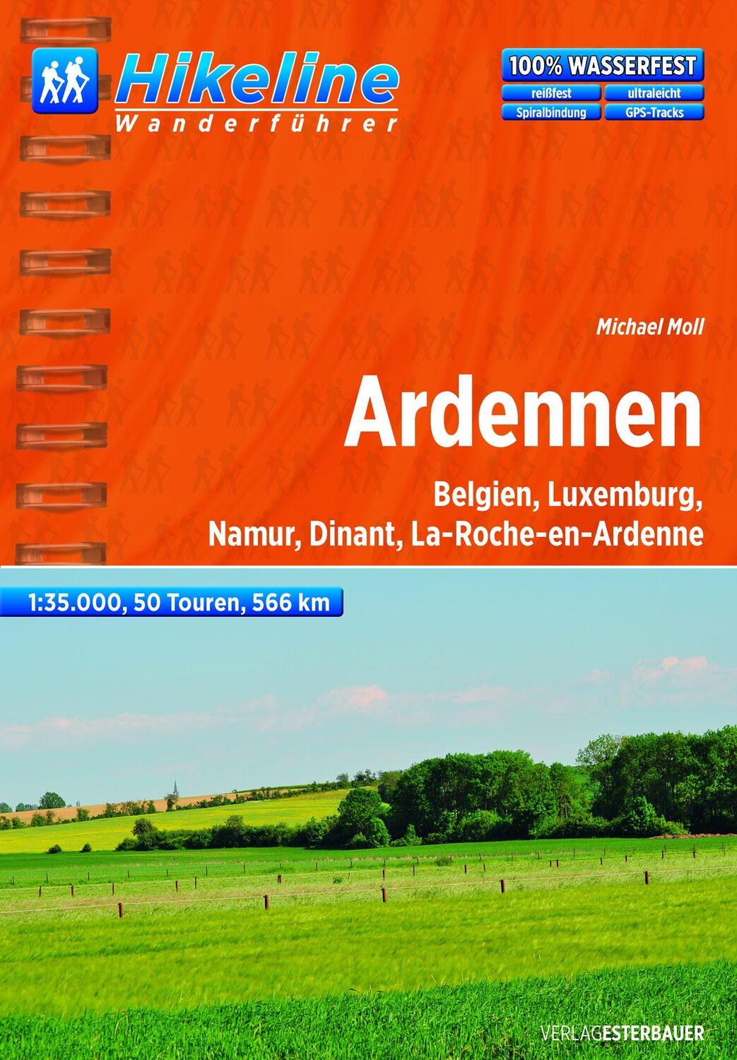 Cover: 9783850005876 | Hikeline Wanderführer Ardennen 1 : 35 000 | Taschenbuch | Deutsch