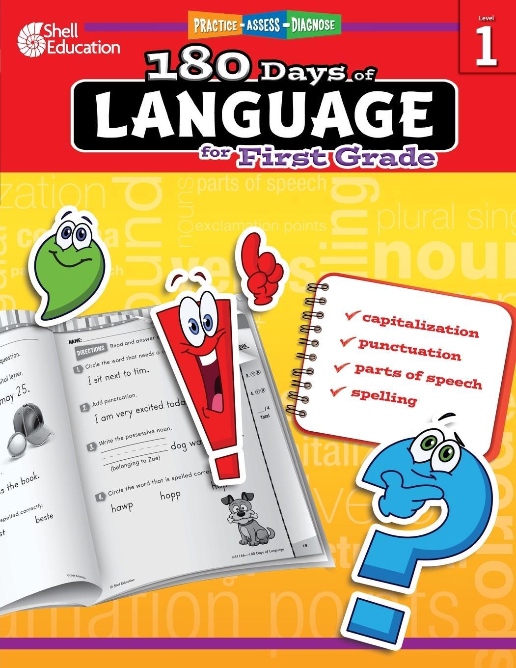 Cover: 9781425811662 | 180 Days of Language for First Grade | Practice, Assess, Diagnose