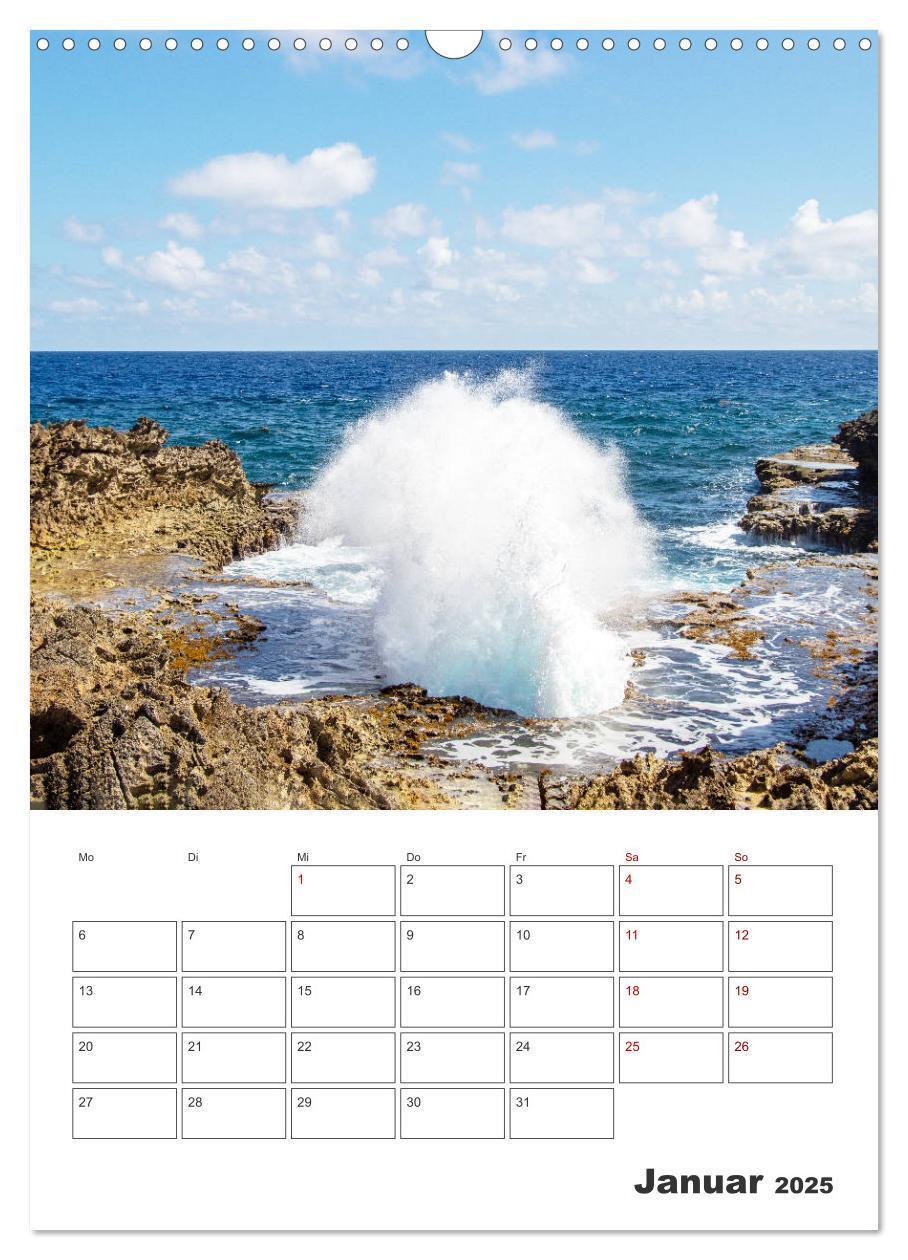 Bild: 9783435909056 | Curacao - Terminplaner (Wandkalender 2025 DIN A3 hoch), CALVENDO...