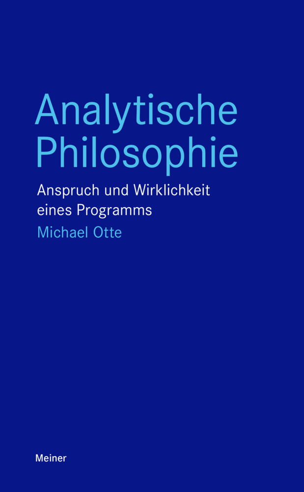 Cover: 9783787338269 | Analytische Philosophie | Anspruch und Wirklichkeit eines Programms